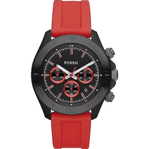 Watch strap Fossil CH2871 Silicone Red 22mm